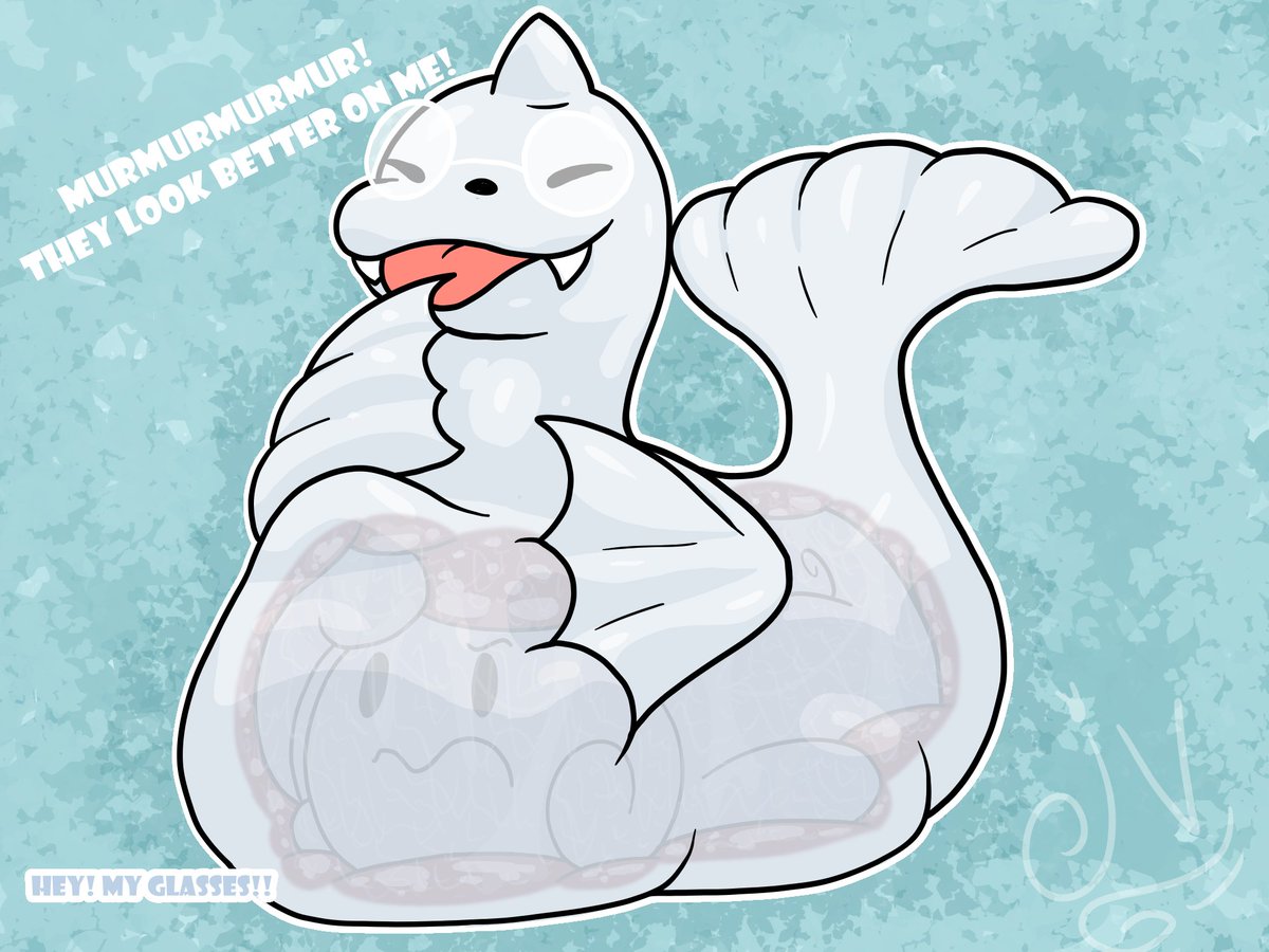 jelivanilla's tweet photo. Posting these together since they were mostly to practice drawing with digital pen. Some good poke tums and gulps I did for practicing coloring and Lineart! 
Alt texts give more insights on my journey If you're interested and willing to listen to my LONG snerd ramblings that is! https://t.co/yzDk63yoDM