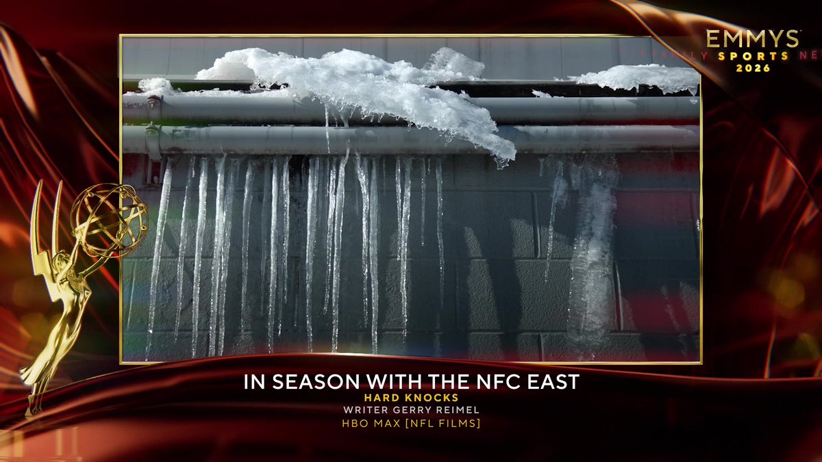 sportsemmys's tweet photo. The #SportsEmmys Award for Outstanding Sports Writing: Long Form goes to In Season with the NFC East @NFCEastInfo (@hbomax @StreamOnMax). https://t.co/PfEYLIkemJ
