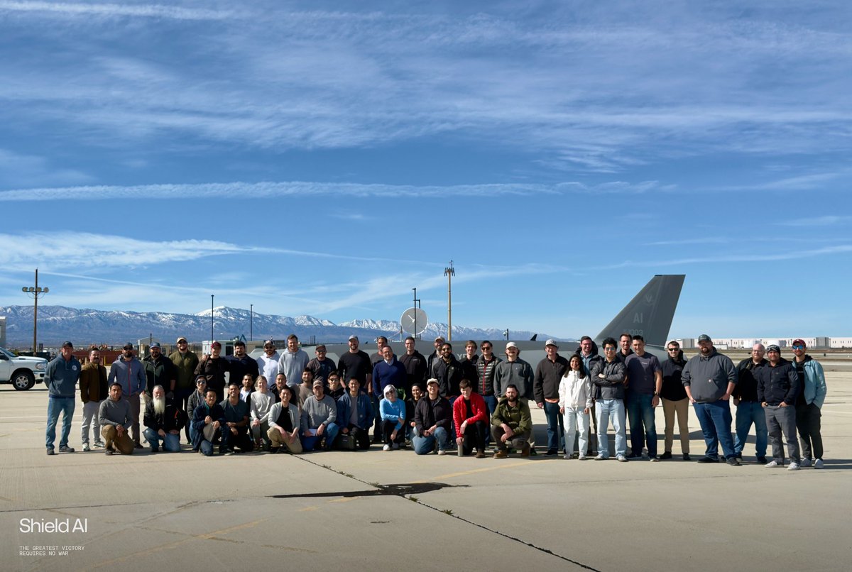shieldaitech's tweet photo. Happy 11th, Shield AI! 

This past year also marked one year with @garylsteele at the helm. Hivemind piloted 30 vehicle classes, X-BAT made its debut, V-BAT pushed into new theaters, we announced our planned acquisition of Aechelon, and we raised $2 billion at a $12.7 billion valuation. Shield AI is increasingly built for where this market is going. 

To our customers, partners, and teammates: thank you for building with us. 

For Gary's reflections, see the link in thread.  

Autonomy for the world. The greatest victory requires no war.