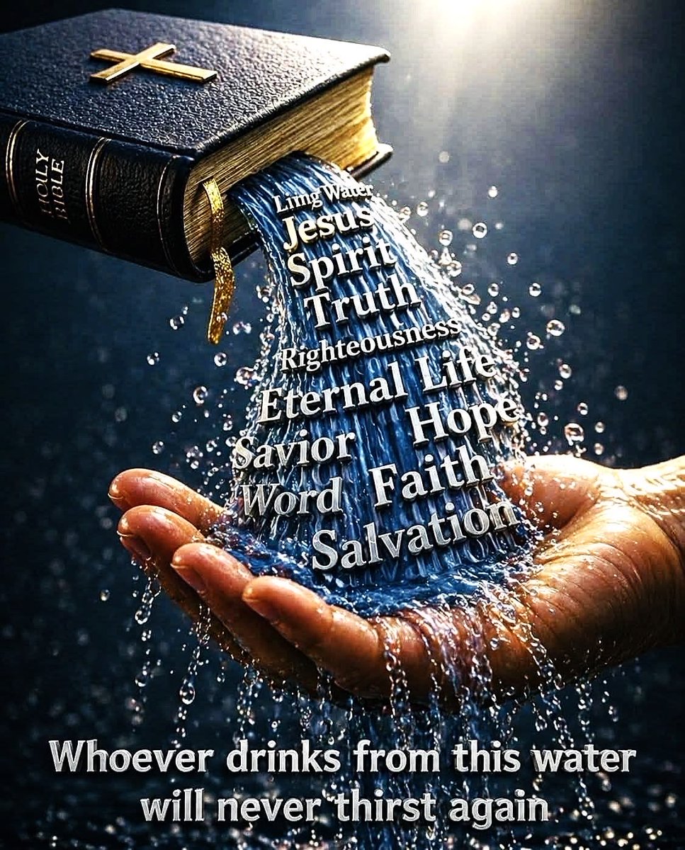 sandim673's tweet photo. "but whoever drinks the water I give them will never thirst. Indeed, the water I give them will become in them a spring of water welling up to eternal life.”

~John 4:14 https://t.co/XQmKBwqpwt
