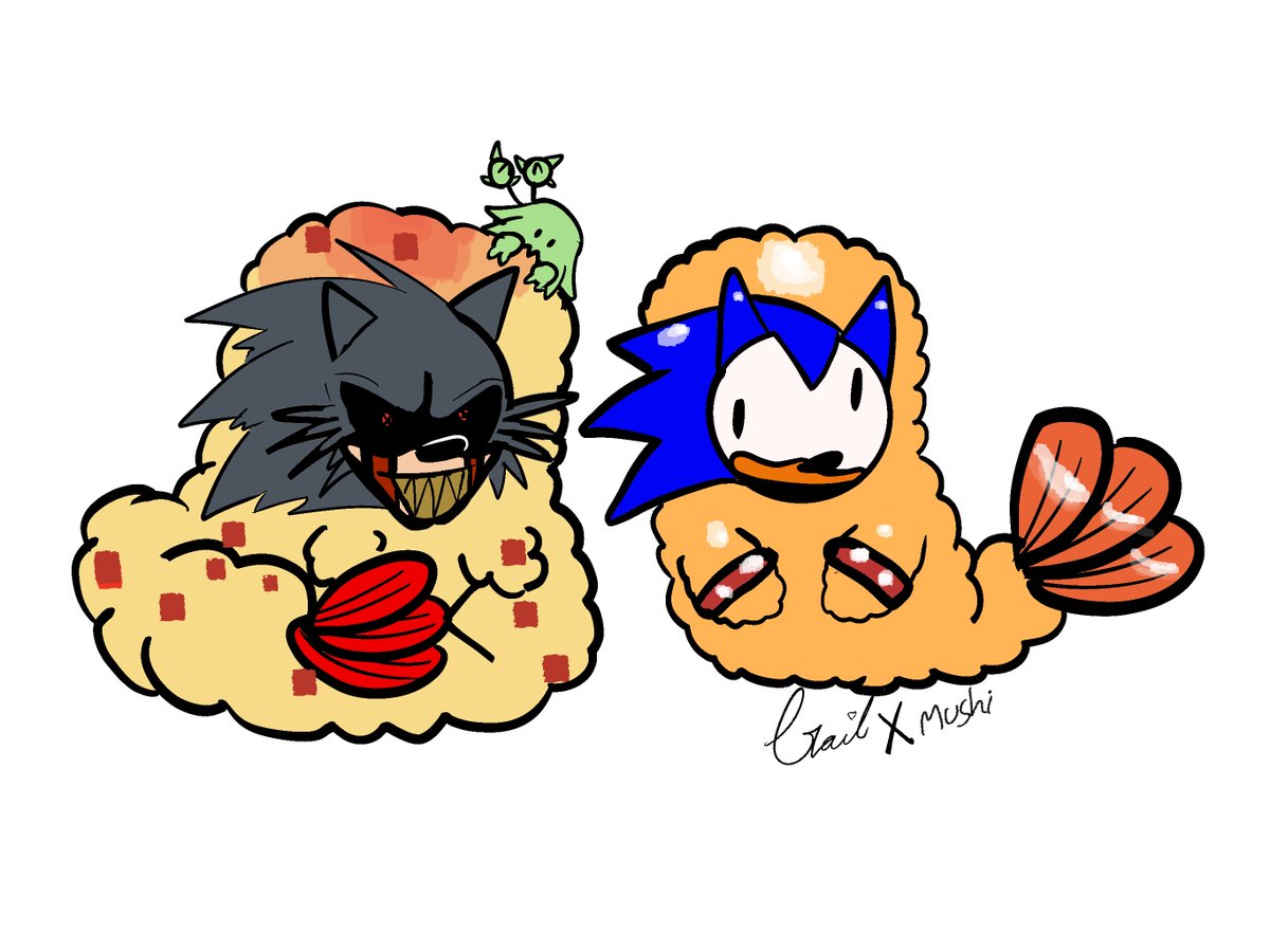 BuffPlum's tweet photo. The shrimp art I drew and mushi colored for this video https://t.co/pNkq2jXS58