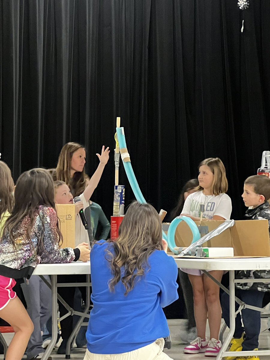 KiserClass's tweet photo. Shout out to Mrs. Kauffman &amp; Mrs. Richardson for serving as our Design Process experts &amp; roller coaster judges!  Our 2nd grade engineers learned so much about force, motion, &amp; problem-solving. Their creativity &amp; perseverance were incredible to watch! #LearningByDoing https://t.co/H1tx1iOG4h