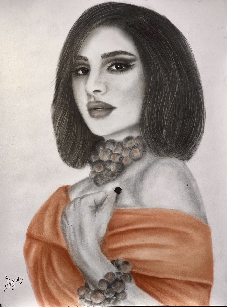 Bno_art's tweet photo. انتهيت من رسمة أجمل فنانة وصوت مصر الفنانة أنغام 🥹❤️ @Angham 
حكون جدا ممتنه لو وصلت لها اللوحة !!! 🥹❤️
اخترت لون الفستان من عندي لأني شفته يناسبها ويناسب جمال ملامحها ❤️❤️
@Turki_alalshikh https://t.co/RKNxPfc8Y2