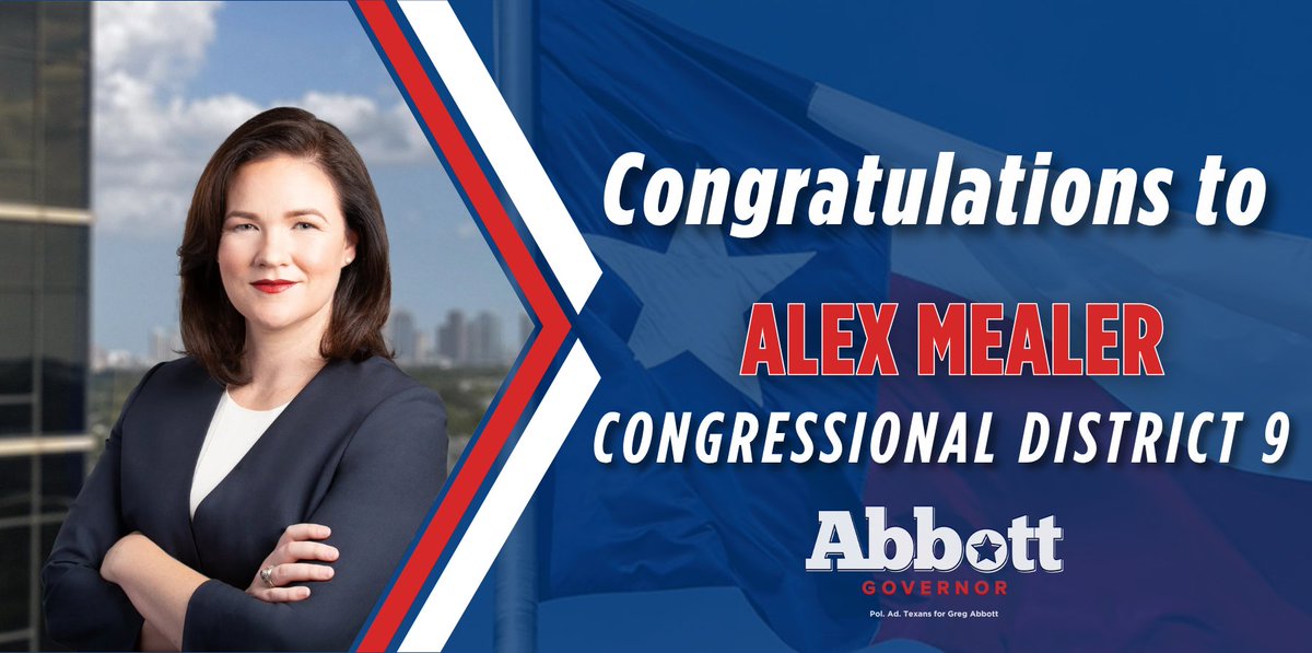 GovHotWheels_TX's tweet photo. ELECTION ALERT 🚨

Alex Mealer WINS!

Congratulations, @AlexMealerTX! Let's Keep Texas Red in November! https://t.co/QwDXJ9Cd2J