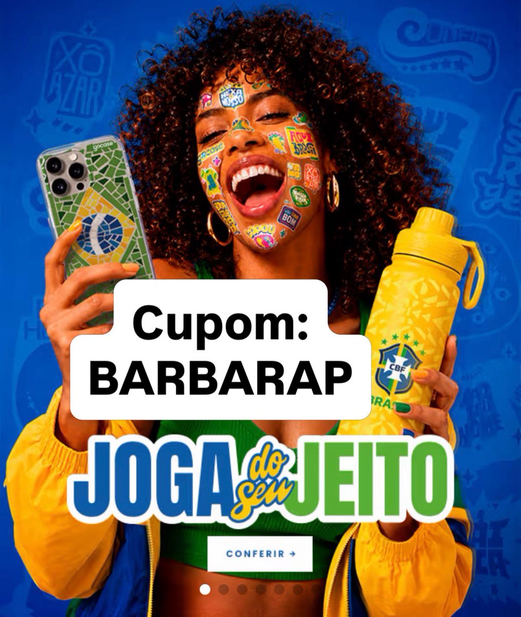 bapirani's tweet photo. ⭐️cupom Gocase: BARBARAP ⭐️
Cupom Ativo Gocase 2026 !
copo gocase - cupom primeira compra gocase - bolsa tote daily - gocase garrafa - gocase capinha - bolsa gocase - garrafa Flip Pro Gocase - Mini tote Gocase - Gocase - mala gocase
#gocase #cupomgocase https://t.co/mVTClfTaVD