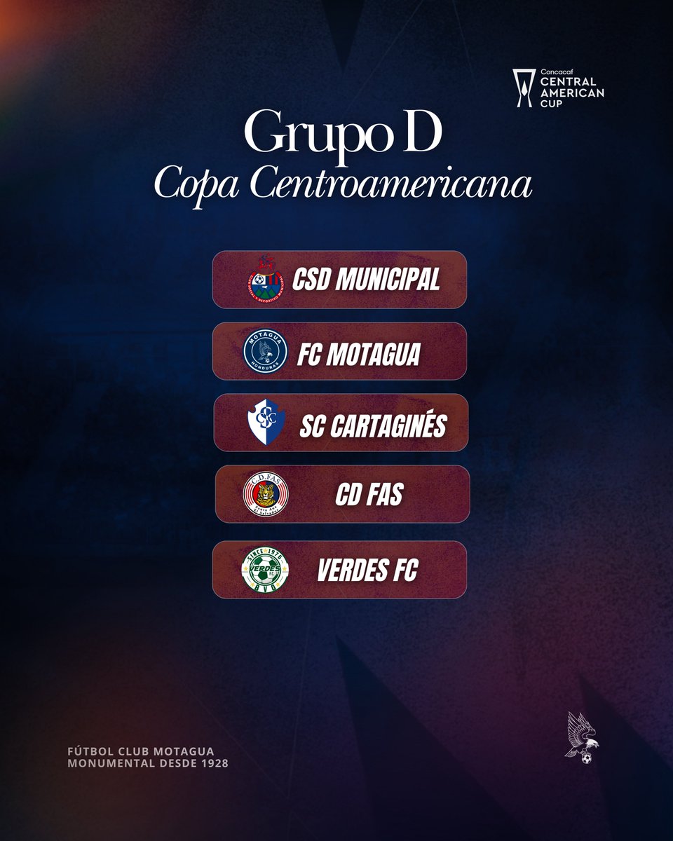 MOTAGUAcom's tweet photo. Listo nuestro grupo en la Copa Centroamericana 2026. 🦅 https://t.co/wBRF3QlXiG