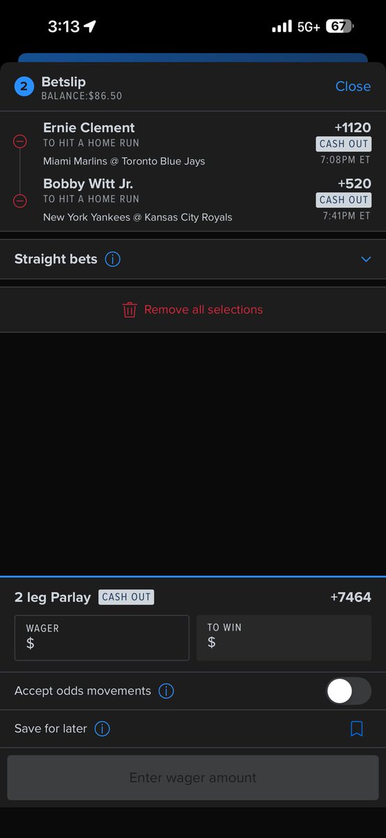 KjsCollection's tweet photo. @MLBHR LOL I was gonna put $50 on this but I said nahhhh wow. https://t.co/rZCb2TO85I