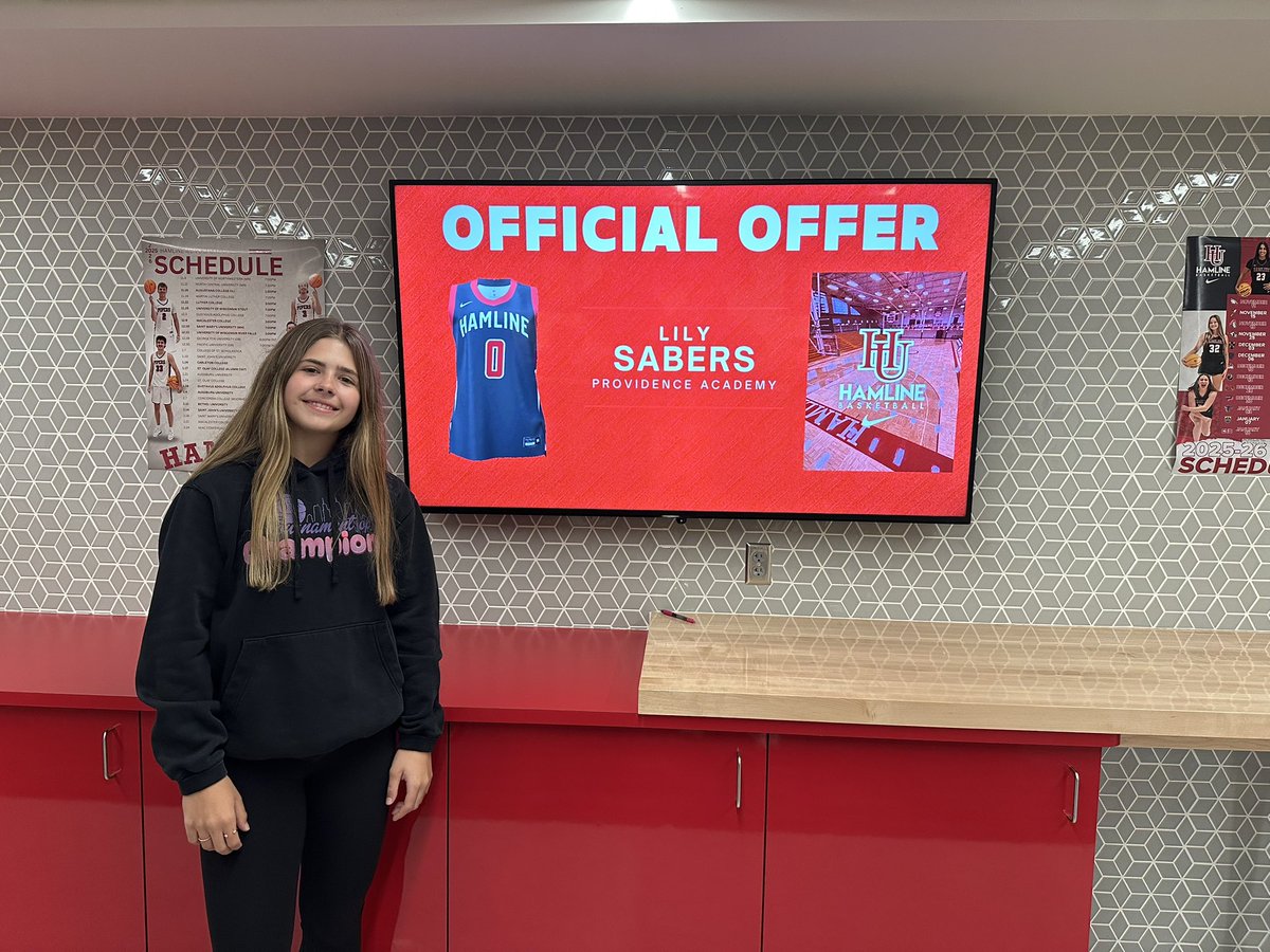 SabersLily's tweet photo. After talking with @HUcoachjhersch and @LBernardyHU and an amazing visit with @HamlineWBB I am excited to announce an offer to continue my athletic and academic career!
@Crossfire27Yost @PA_GirlsHoops https://t.co/jDz4aAdqqn