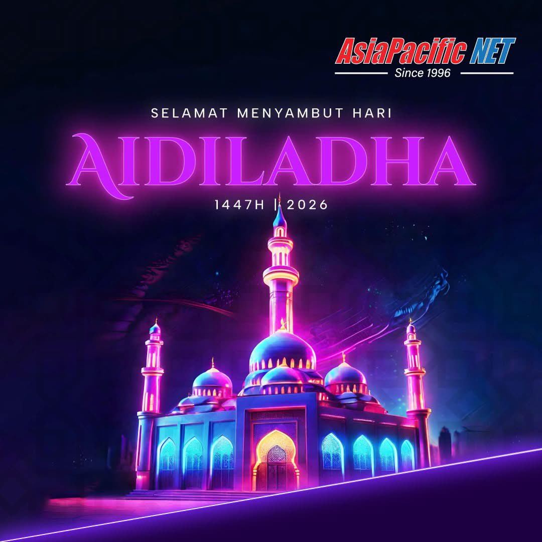 AsiaPacificNET_'s tweet photo. 27 May, 2026 - Hari Raya Aidiladha
Salam Aidiladha. Maaf Zahir dan Batin. 🤝

#AsiaPacificNET a MD Status company &amp; #MYNIC Official Registrar https://t.co/E58b6XqUqp