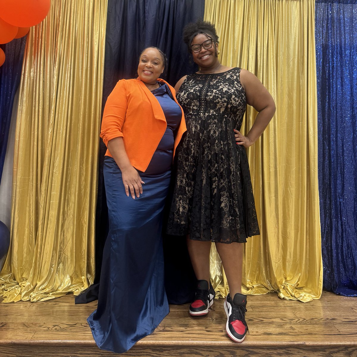 MissJ_ACE's tweet photo. Our 4th Annual 4th Grade #Sneakerball was a fantastic success! The students definitely had a ball! Thank you @RReniekaw for creating the flyer, setting up the decor and the playlist!!! 💙🧡💙
#FantasticFourth  @MHodges_ACE @HumbleISD_ACE https://t.co/fKYQX2szKz
