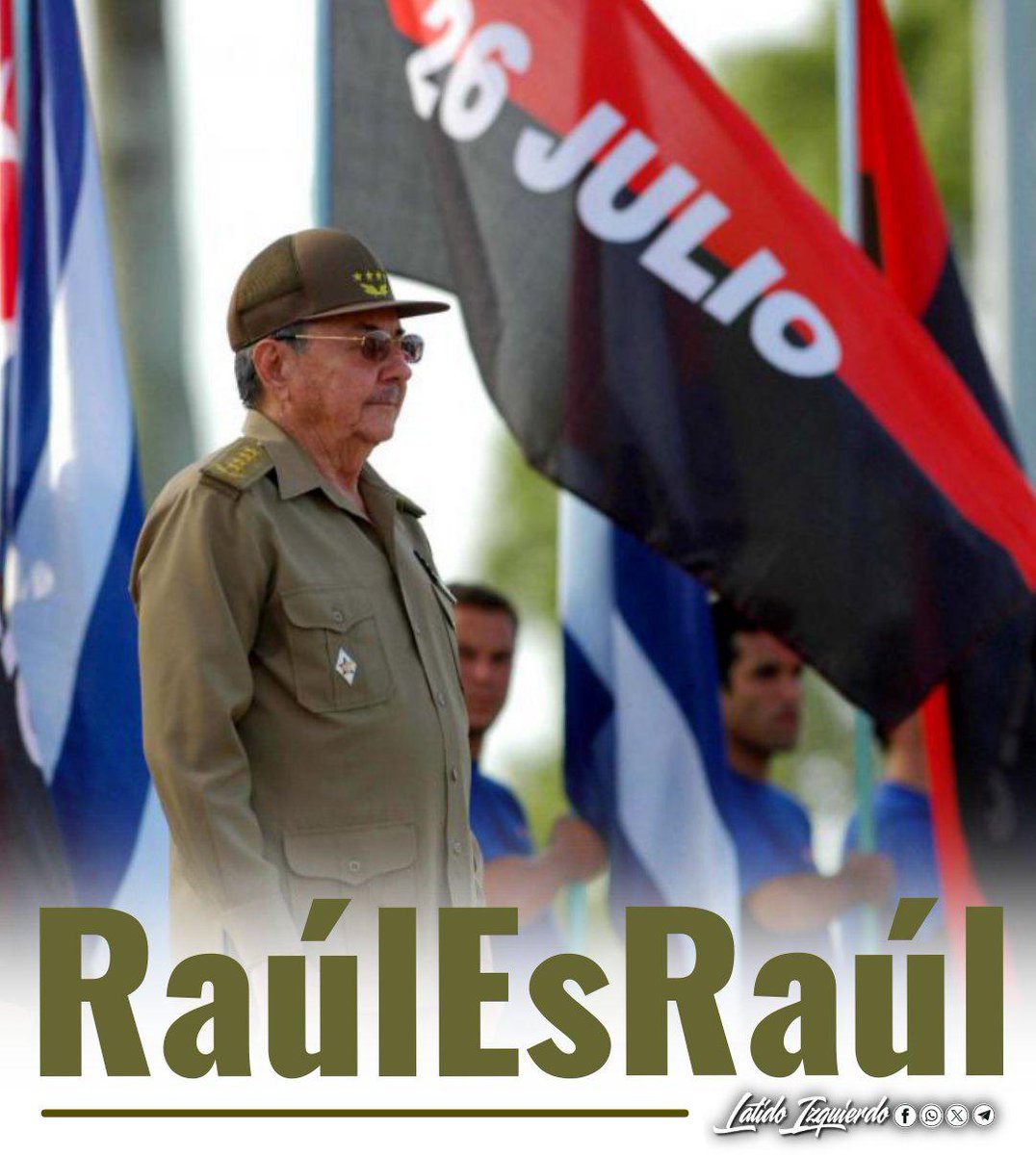 Colibr76018428's tweet photo. Les salió mal la jugada a los que acusaron injusta e ilegalmente a nuestro General de Ejército, que sigue más fuerte que nunca combatiendo junto a su pueblo como un mambí listo para defender la Patria.
#RaulEsRaúl https://t.co/9actV5VqvY