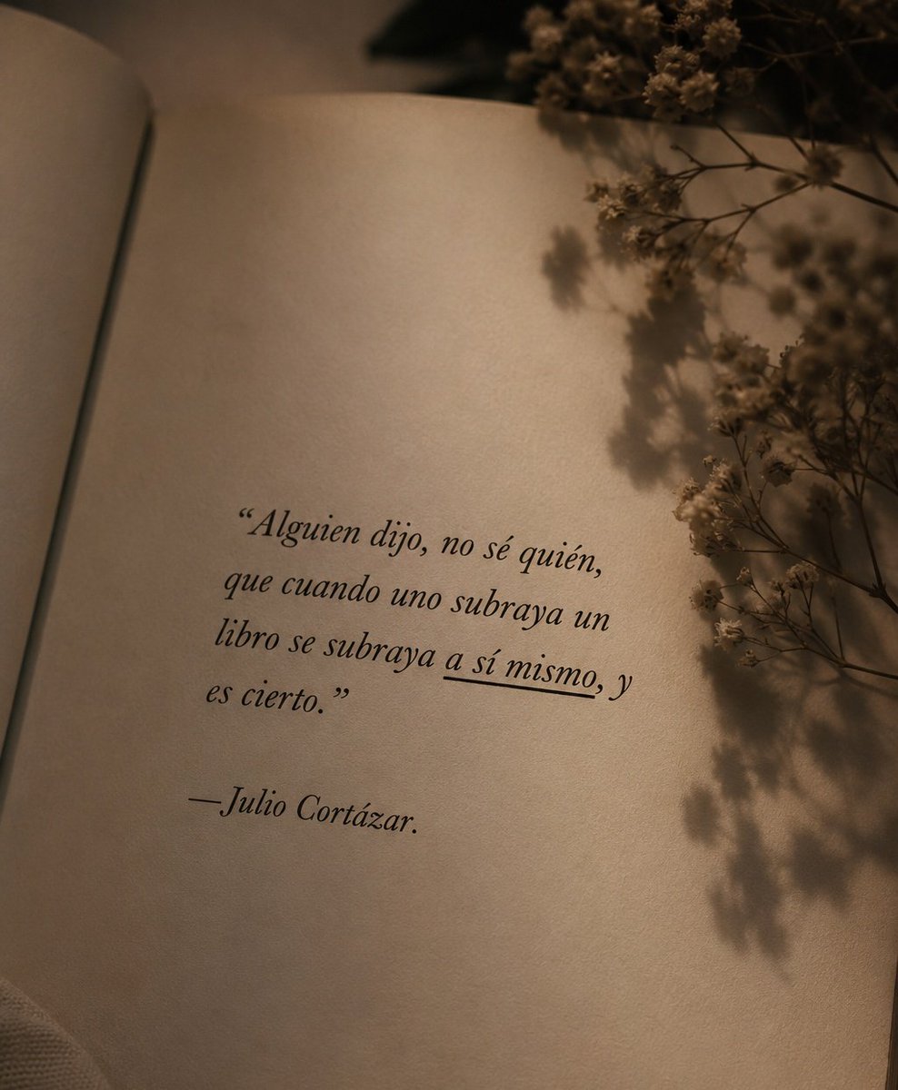 A__Mar__'s tweet photo. Romántico es Leerte y encontrarte en los subrayados de los libros qué leí... https://t.co/l3c8CVFSPT