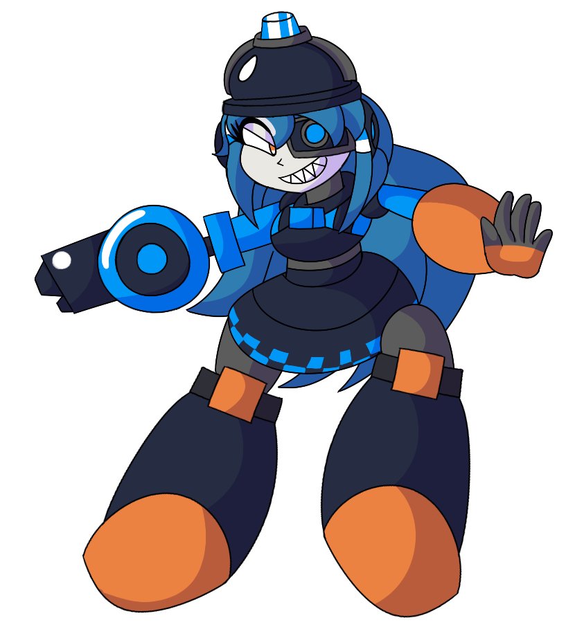 LoFatMilkKnight's tweet photo. It's because she would look more fitting as a Robot Master since they're the most superior.

Turret Woman https://t.co/3QW6zpjqTv