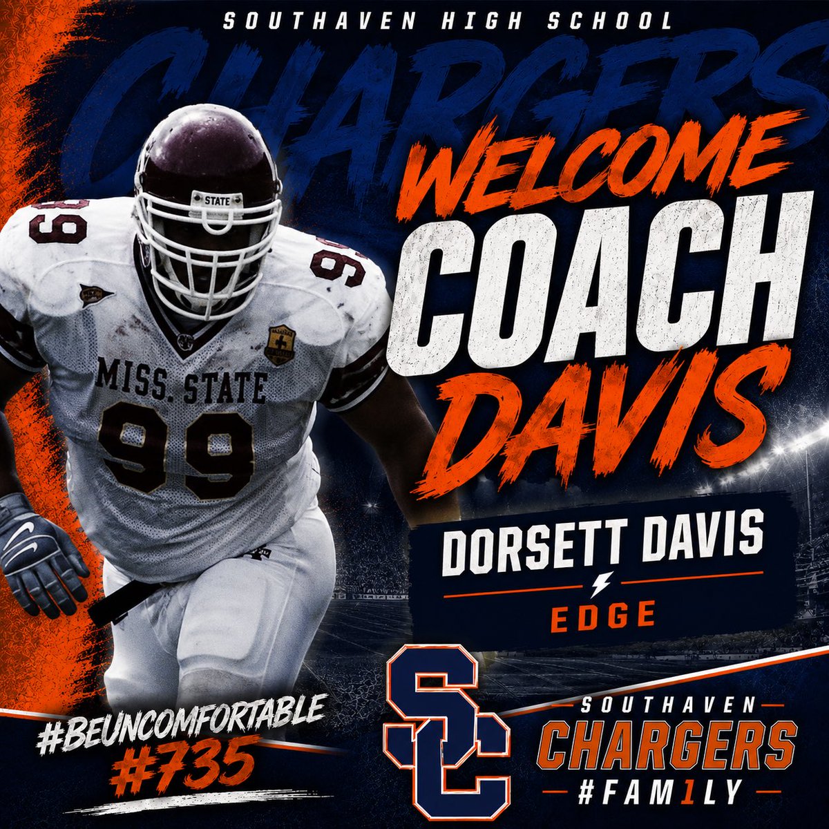 Coach_Mont_'s tweet photo. Excited to welcome Coach Davis to our program! A veteran coach with experience at multiple levels and playing experience at two of the highest levels! Can’t wait to get this one on the grass! #FAM1LY https://t.co/wdtp8tNV0q