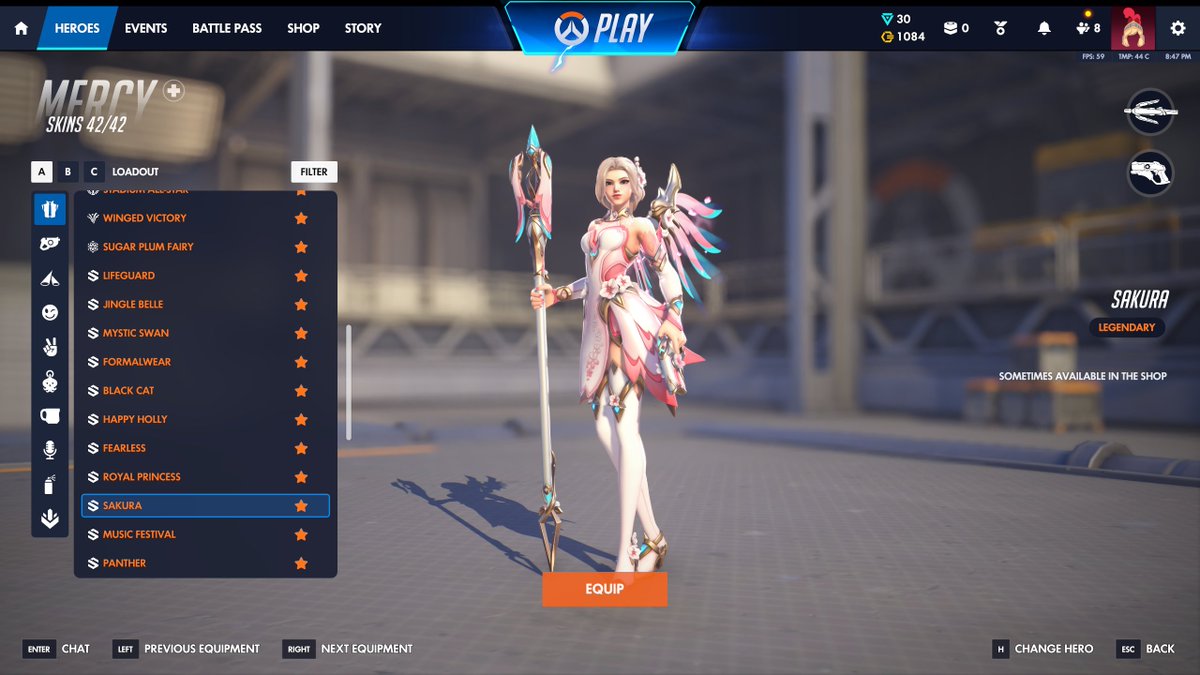 luvgoldyn's tweet photo. The Mercy Collection Grows...42 skins, 6 billion dollars spent. Millions of Lootboxes opened. (Bought Music Festival today and got Sakura from a lootbox)

#mercymain #owtwt #mercy #overwatch https://t.co/nMgkPA16d5