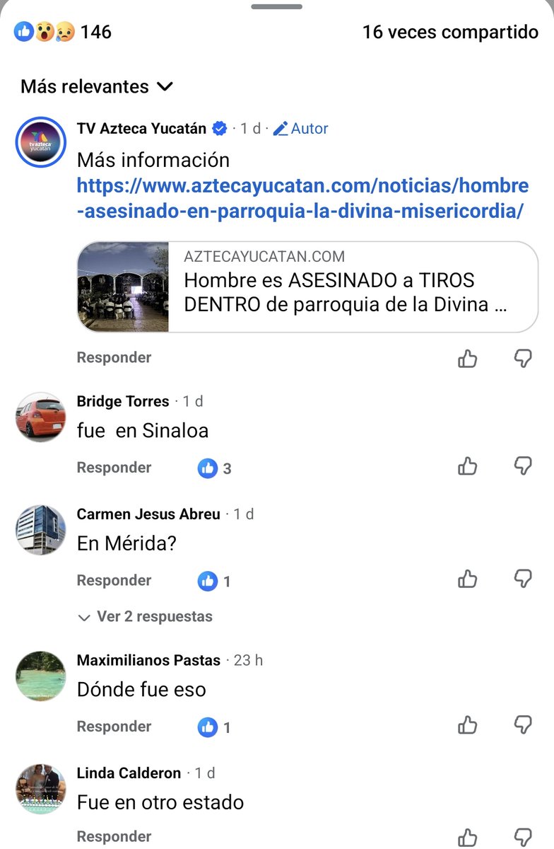 ricardoenorion's tweet photo. Esa absurda estrategia de los "medios informativos" en Yucatán de crear alarma en la población en diferentes temas, usando titulares como si la situación o el problema fuera local, cuando es una noticia ¡De otra ciudad!, ¡De otro país! Vaya manera tonta para obtener vistas. https://t.co/NWelQAGvWG
