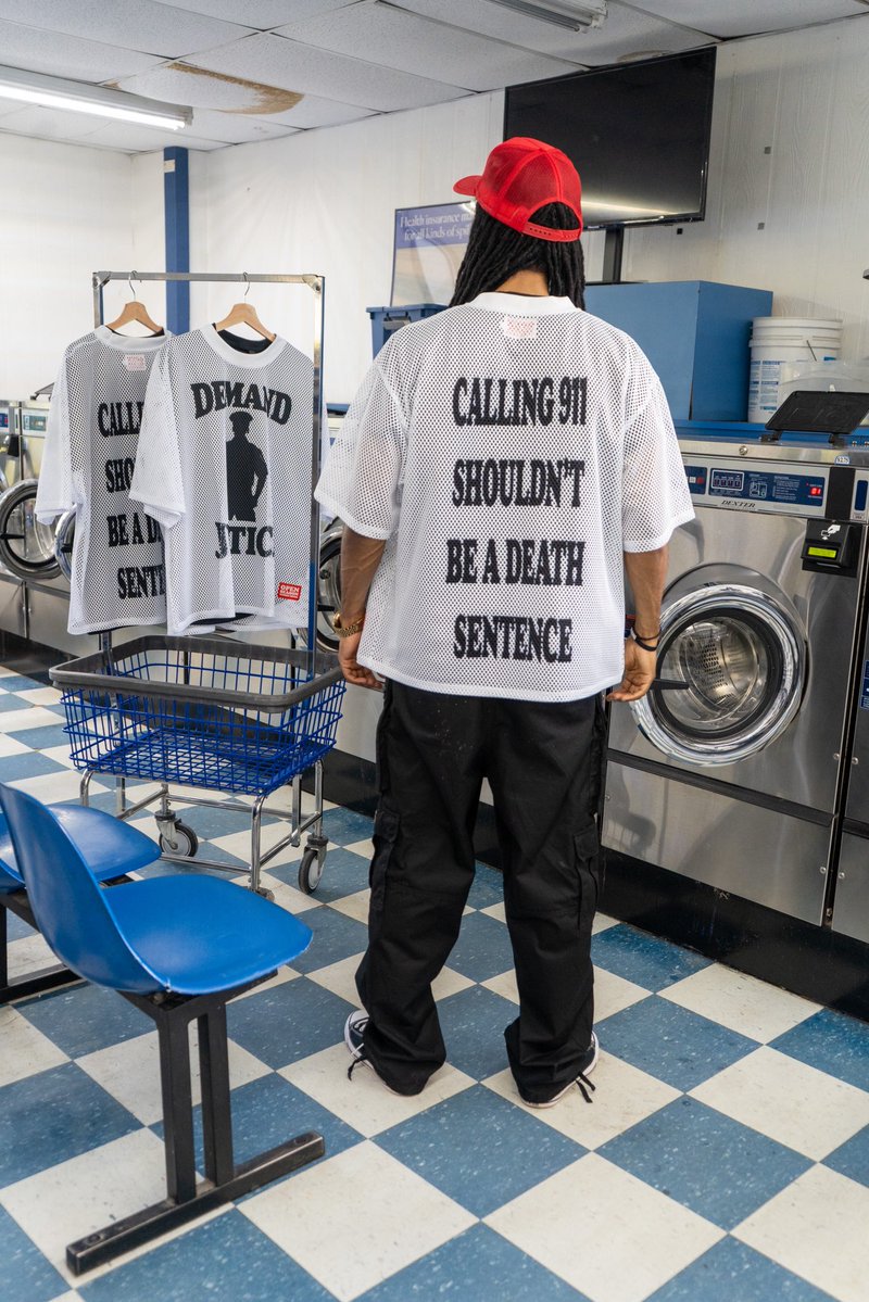OpenSeasonCM's tweet photo. Sonya Massey called 911 for help, not a death sentence. De-escalation could have saved her life. We demand justice and invest in efforts to end police violence nationwide. Demand justice mesh jerseys now available. https://t.co/TJ5vfpQKFL https://t.co/gOPK8jb3GK