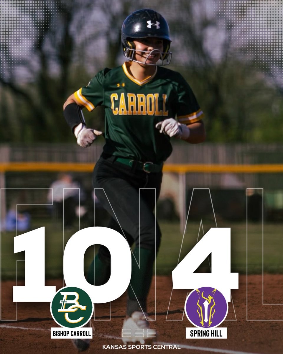 KSSCentral's tweet photo. GOLDEN EAGLES ARE SEMIFINAL BOUND 🦅🥎

Bishop Carroll knocks off Spring Hill to advance to the 5A State Softball Semifinals. https://t.co/AKWSPxreSG