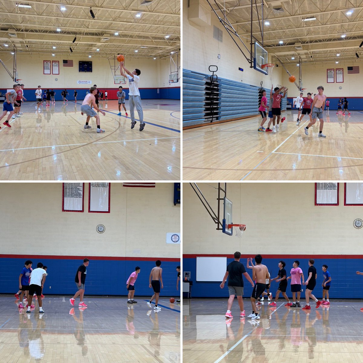 HugotonHoops's tweet photo. Had 25 guys at open gym tonight!  Missing a few that are preparing for state track. Excited to really get going next week!
#HugotonHoops https://t.co/KA4vUofxEJ