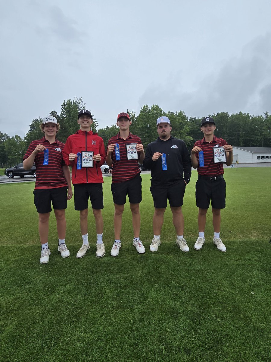 BulldogsNa's tweet photo. Maddox Warren  75 (All-Conference) 
Edan Hunt  77 (All-Conference) 
Tyler Barnett  80 (All-Conference Honorable Mention)
Keaton Hamilton  85
Benton Hamilton  73 (Conference Individual Medalist)

@GoNewAlbany @indianahsgolf @newstribscores https://t.co/Aj7OJJhKIO
