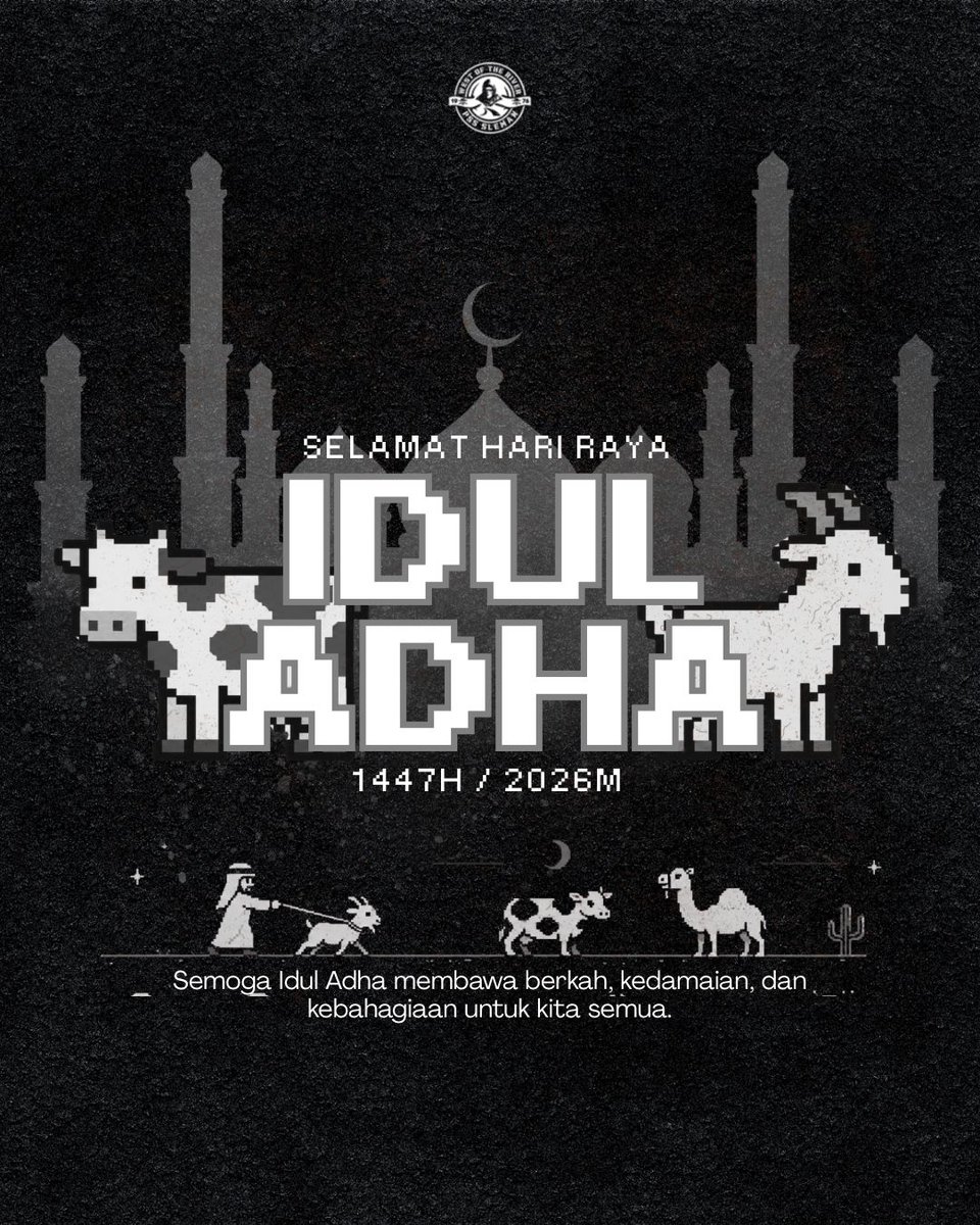 WOTR_1976's tweet photo. Selamat Hari Raya Idul Adha 1447H

Taqabbalallahu minna wa minkum. Semoga setiap pengorbanan membawa keberkahan, setiap doa menemukan jalannya, dan setiap langkah selalu didekatkan dengan kebaikan.

#iduladha #harirayaqurban #wotr1976 https://t.co/4DnJ1650Ak
