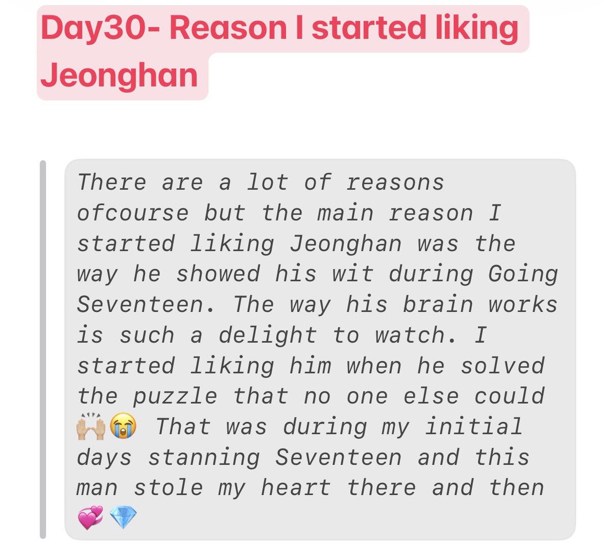 SVT_Fatisha's tweet photo. Day30- Reason I started liking Jeonghan https://t.co/KkTACFsM1s