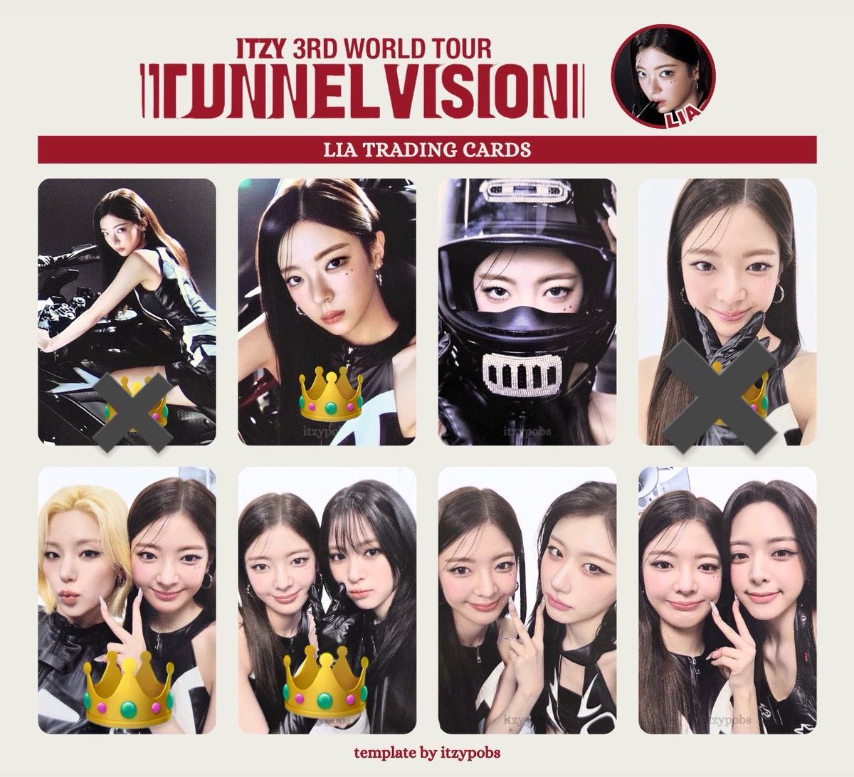 outside_glasses's tweet photo. itzy motto  tunnel vision ソウルコン 交換

譲　チェリョン 、リュジン コンイルズ

求　リア 
　ソウルコン→👑
　motto→ソロジャケ以外の封入
#itzy交換 #itzyトレカ交換 https://t.co/itjbAnCM3V