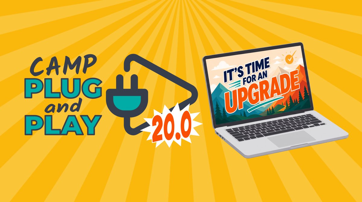 tonyvincent's tweet photo. Good news! The AZ K12 Center has opened registration for Camp Plug &amp; Play 20.0 to educators outside of Arizona. You can join me next week for three days of online learning.

Hurry, registration is only $75 and closes Friday: https://t.co/R27ixXzK3H https://t.co/p21oSJbzEq