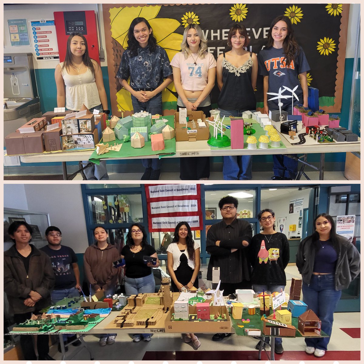 mechsscientist's tweet photo. Today @missionechs environmental science students presented their final sustainable community projects. Awesome job guys! #GameOn #TeamSISD #FirstandBest #PhoenixFamily https://t.co/5fTrDcDN21