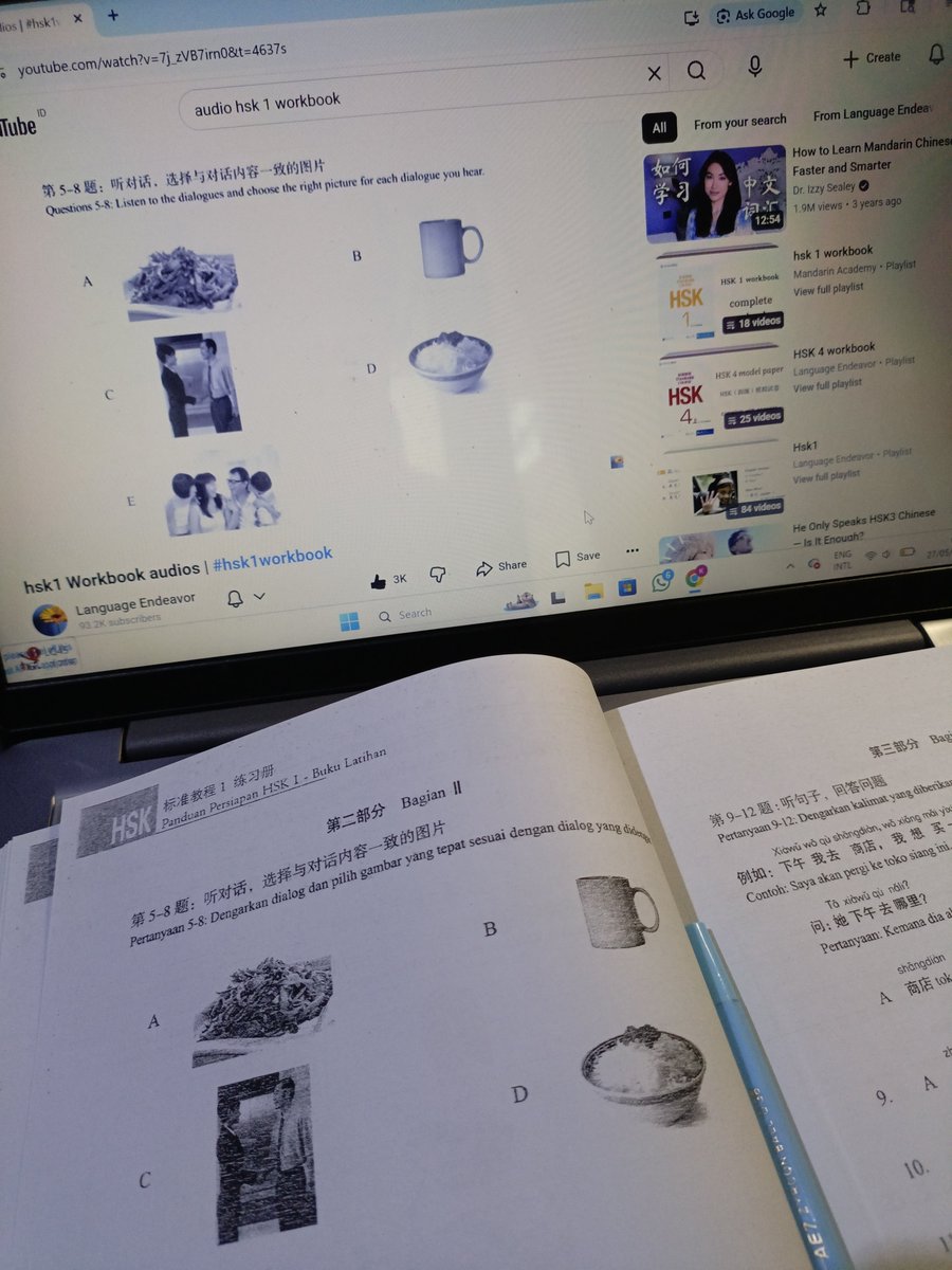 ultramiless's tweet photo. Selamat Hari Raya Idul Adha gengsss

Pulang solat lanjut ngerjain workbook HSK 1, lagi ngejer buat selesaiin karena 2 bulan fokus belajar di Hello Chinese. 

So far belajar pake apk itu lumayan ngecover semua pembelajaran HSK 1 sih, highly recommend 👍 https://t.co/ob6kN9R5Ol