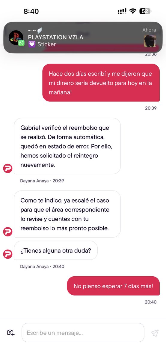 NeoGabox's tweet photo. Que espere 48 horas más, lo peor es que escribí anteayer preguntando y me dijeron que si, que me iban a regresar el dinero! No sean caraduras vale! https://t.co/1404Yb9ott