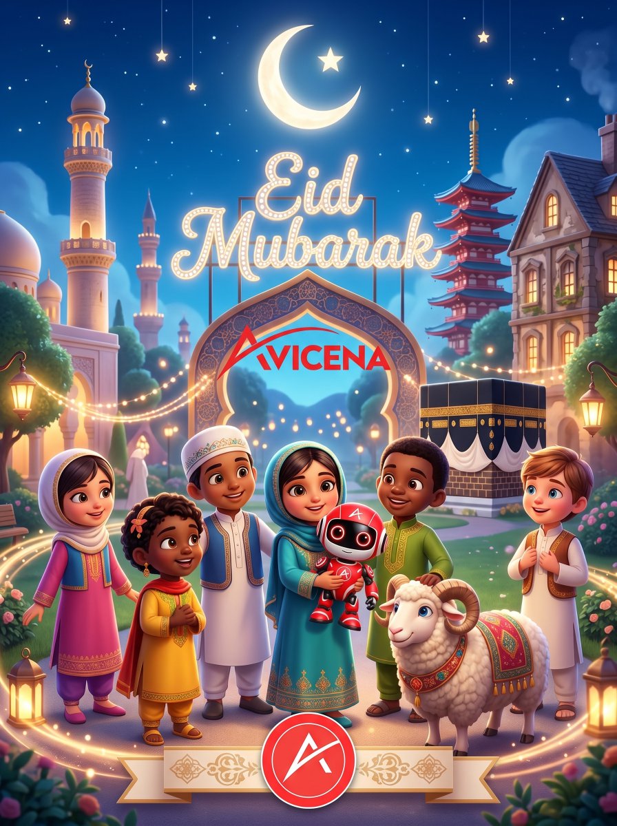 AvicenaHQ's tweet photo. Wishing a blessed and joyful Eid al-Adha to our incredible community celebrating around the world! 🌙✨

May this sacred day bring immense peace, happiness, and prosperity to you and your loved ones. Let’s embrace the spirit of sacrifice, gratitude, and unity together. 🙏💙

Eid Mubarak to you and your family! 🐏🕋

#EidAlAdha #EidMubarak #Avicena #AVC