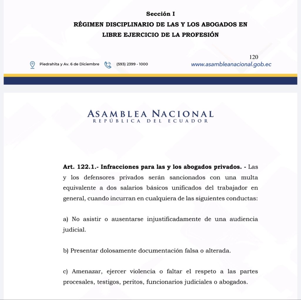 ramirogarciaf's tweet photo. El abogado que critique a las autoridades judiciales va a ser objeto de sanción. Estás propuestas se plantean cuando los gremios de abogados son ciegos, sordos y mudos. https://t.co/oeBaIY7pfh