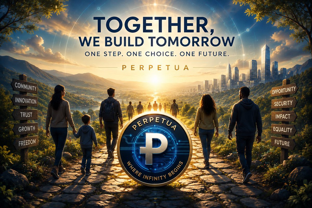 PerpetuaToken's tweet photo. One Step, One Choice, One Future. https://t.co/9tdMpJtt6R
