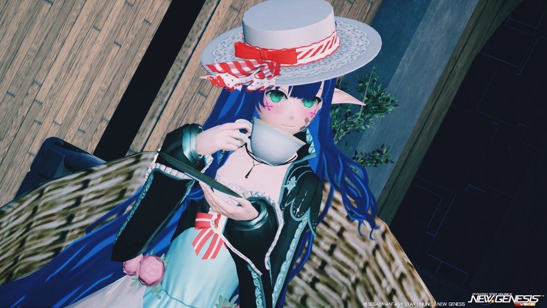 Ship6_yu_'s tweet photo. ティータイムといきましょ！☕

#メンテの日なのでSSを張る 
＃PSО2NGS
＃PSО2NGS_SS https://t.co/mmHA3QmVPF