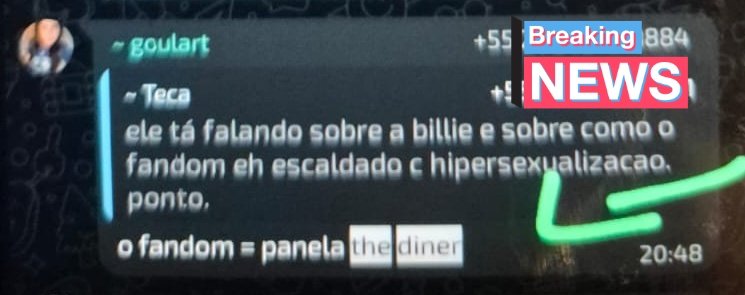 dinersquad's tweet photo. de acordo com a @l0ztcause, só o the diner se importa com posts que sexualizam a billie https://t.co/FUcj84wHeQ