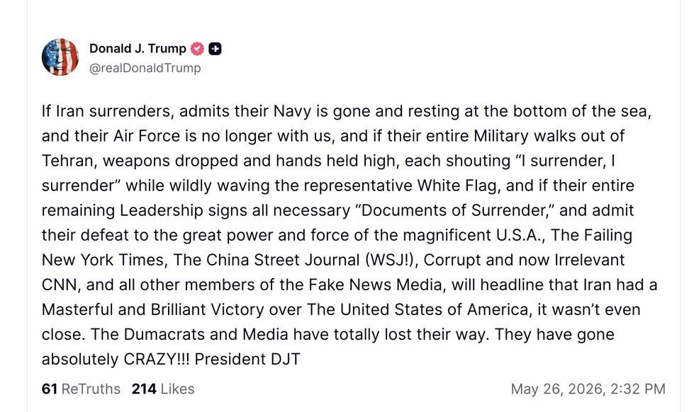 SethAbramson's tweet photo. Everyone sees how pathetic this is, right? How pathetic *he* is? How much he's embarrassing us all? I really feel like this has nothing whatsoever to do with politics, just the nature of humankind and what makes us cringe. I mean this is some really bleak, morbid sundowning here. https://t.co/eEXwLS4iJE