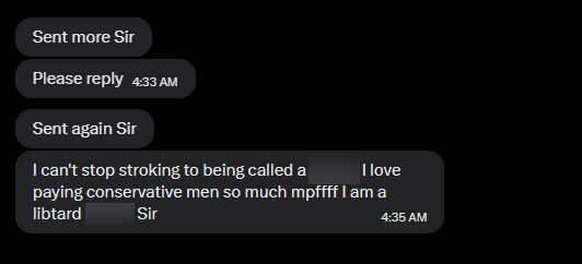 AlphaGooner's tweet photo. Being both a fxg and a paypig must be a genuine mental illness 

Pick a disability, you nasty motherfuckers https://t.co/dPv4DcaiqE