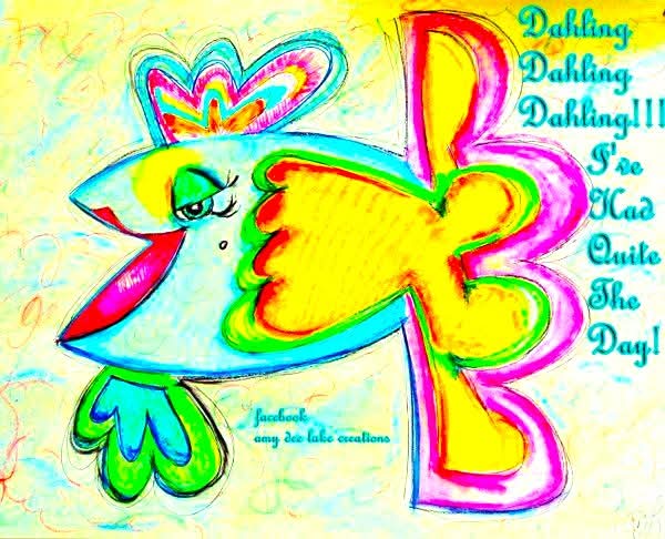 amylake's tweet photo. DAHLING!! DAHLING!! DAHLING!!! I'VE HAD QUITE THE DAY!!!!

FOR SALE!!!! AVAILABLE!!! PRINT!
9"x12" watercolor on 80 lb paper
$25 includes shipping

#amydeelakecreations #cardsbyamy #justuschicks
#mslakesstudio #CreativeIllustration
#Art #BrightAndColorful #Watercolor
#VibrantArt https://t.co/nNTrKOfxuL