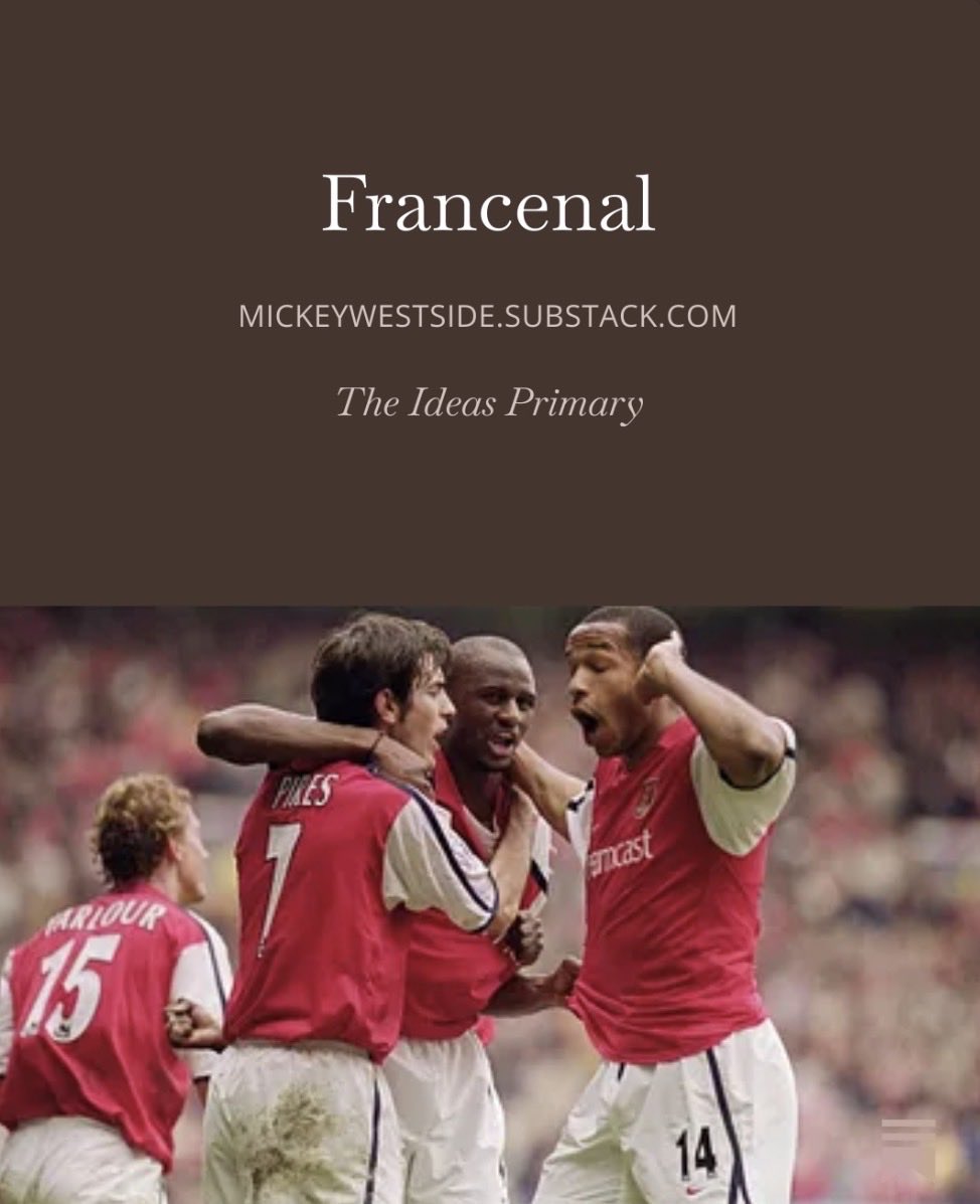 mickeywestside's tweet photo. I wrote about the deep historical symmetry between Arsenal, Paris and French football https://t.co/YD7BIBBo8I