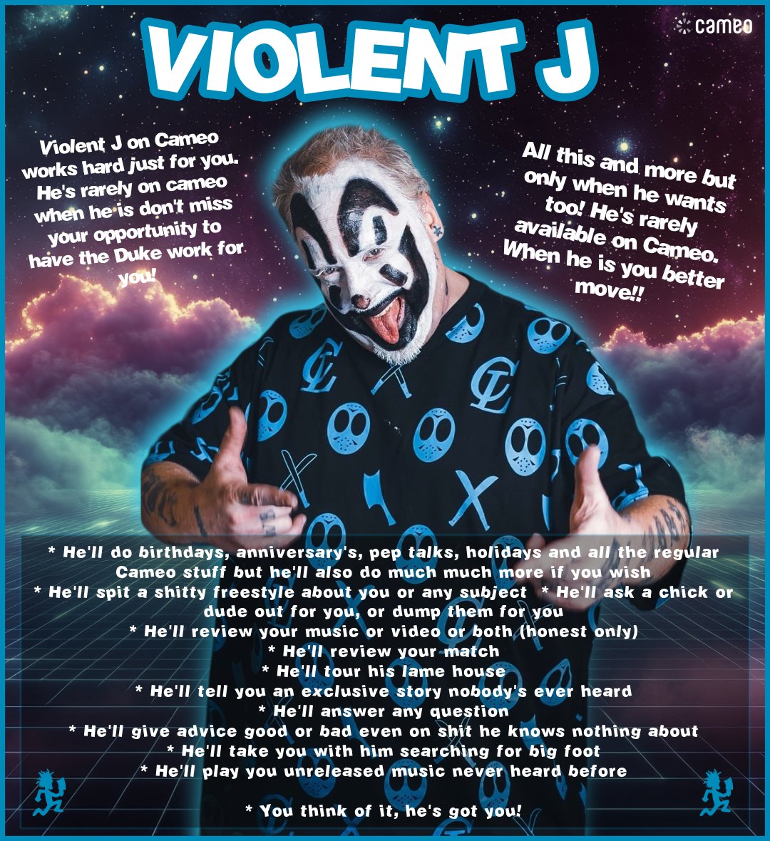icp's tweet photo. Only 5 days left to get you a cameo from the Duke!

Don't miss your chance.

🔗 https://t.co/PVKbTMx5Cx https://t.co/vKs7CbLjic