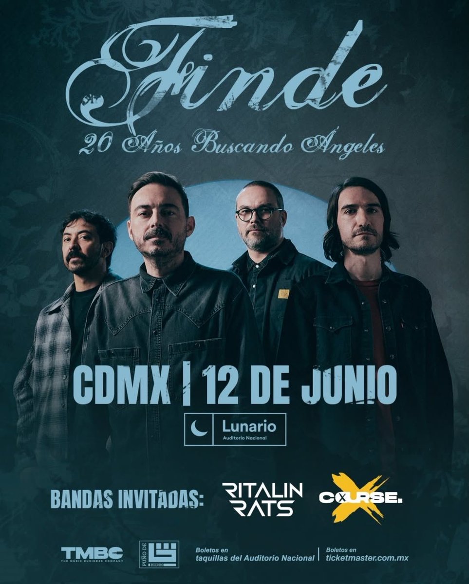 Guzz_Indigo's tweet photo. Finde nos regalará una noche llena de nostalgia en el 20 aniversario del “Buscando Ángeles”, una noche de pop/punk que promete de todo 🤘

📆 Junio 12
⏰ 09:00 PM
📍 Lunario (CDMX)
🎟️ https://t.co/7IWbVizP1l https://t.co/xc24qgSKgS