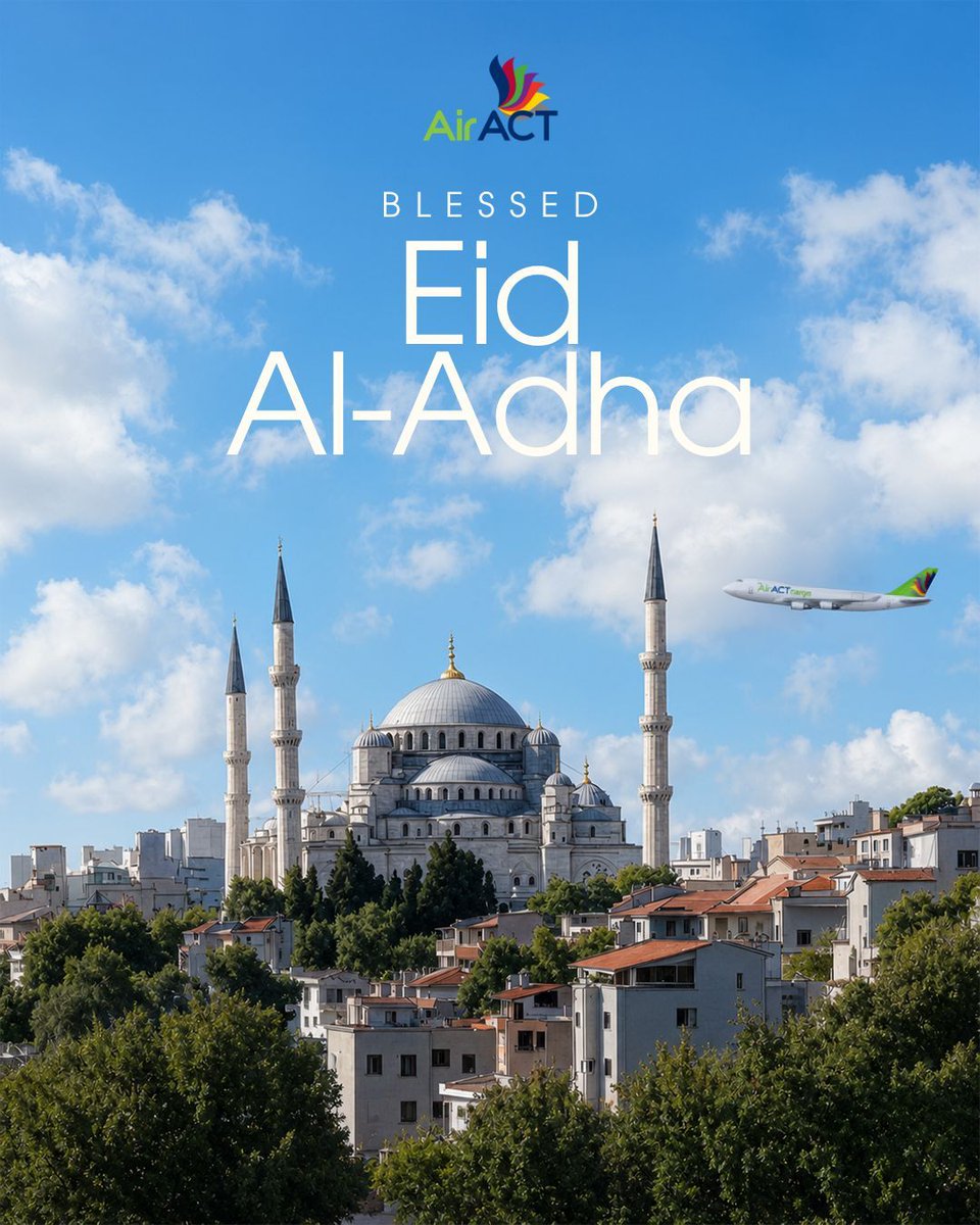 AiractC's tweet photo. May Eid al-Adha bring peace to your homes and joy to your hearts; we wish you a blessed holiday with our warmest regards.
.
Kurban Bayramı’nın evlerinize huzur, kalplerinize neşe getirmesini diler, mübarek bayramınızı en içten dileklerimle kutlarız. https://t.co/YKQf94zsrV
