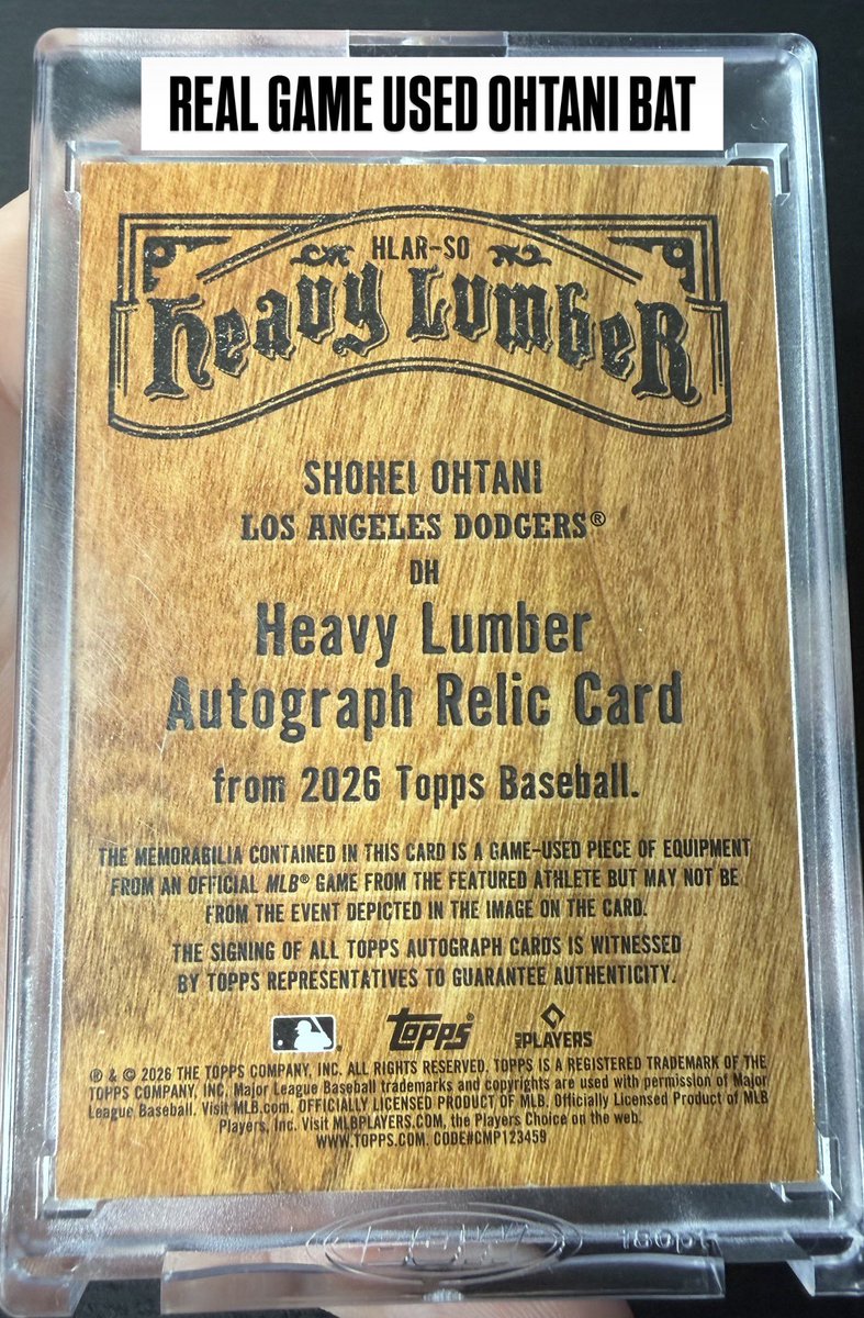 Jylesss's tweet photo. Making this Ohtani available. Game Used Signed Bat by Ohtani.

$7,500

RT’s appreciated if this sells to an X user TONIGHT i’ll give a random RT’er $50!!! https://t.co/d5vFUiUTXU