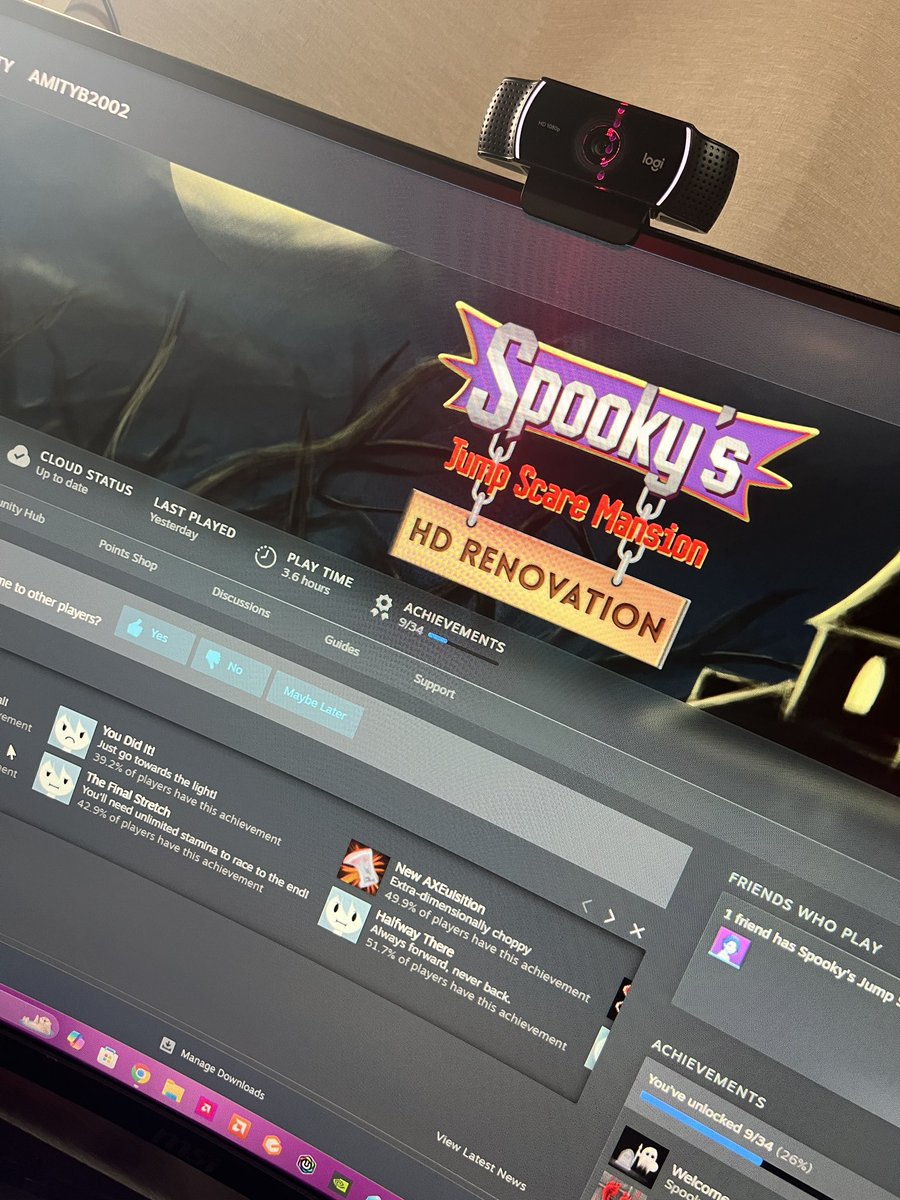 AmityB2002's tweet photo. Good morning everyone! I am incredibly tired today so I’m fuelled simply with coffee and willpower. Join us to check out the hospital and dollhouse DLC’s of Spooky’s jumpscare mansion! Also continuing our fundraiser for st Jude.
https://t.co/RYST4s35uR https://t.co/ncNMvTNxQh