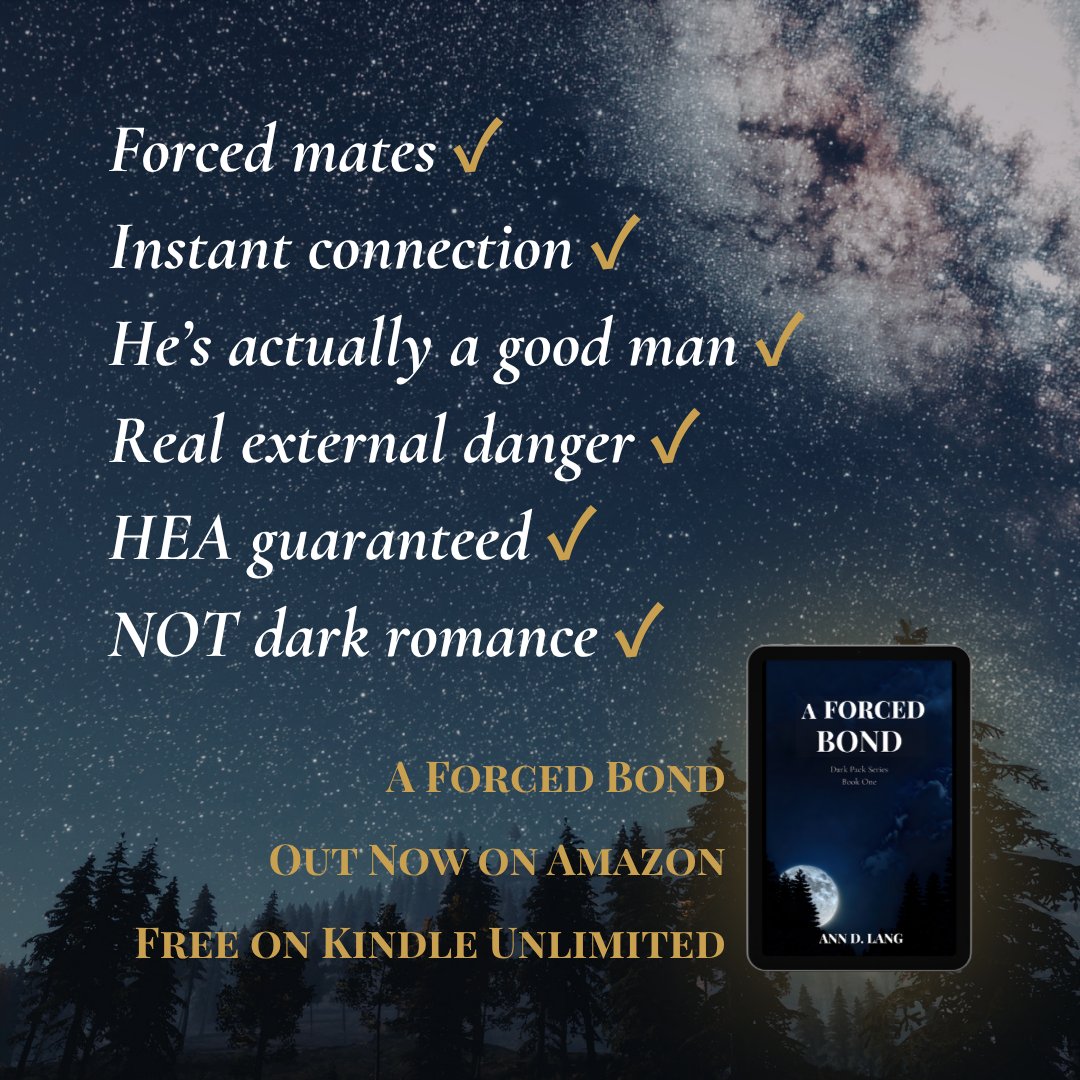 EJBookPromos's tweet photo. 🚨 𝗜𝗡 𝗖𝗔𝗦𝗘 𝗬𝗢𝗨 𝗠𝗜𝗦𝗦𝗘𝗗 𝗜𝗧 ➜ A Forced Bond (Dark Pack Series #1) by Ann D. Lang is 𝗟𝗜𝗩𝗘 #DownloadFree with #KindleUnlimited 
➜ https://t.co/qJxhwyNwLF https://t.co/KEo7kDQc1F