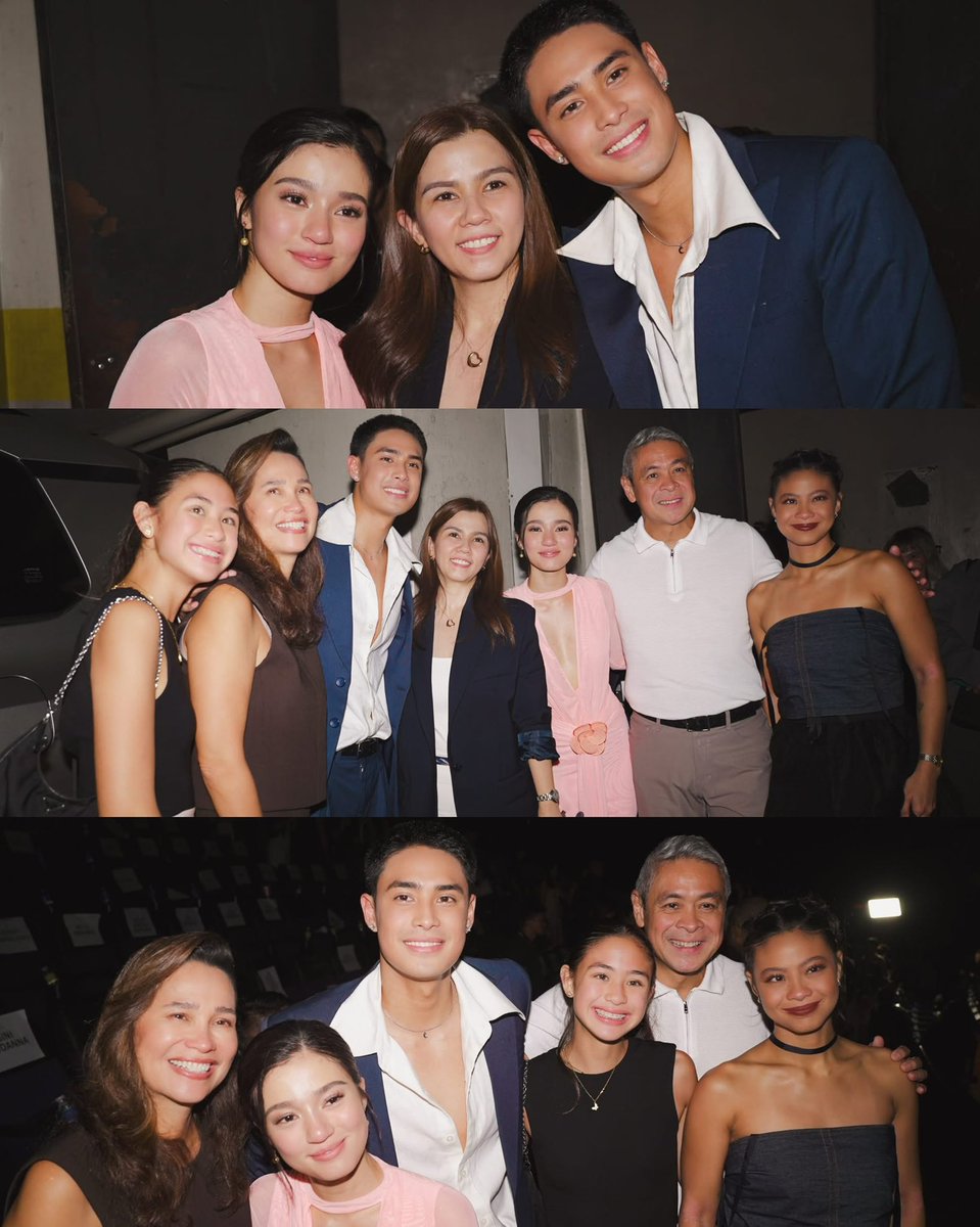 kowalerts's tweet photo. PANGILINAN x MARIANO FAMILY! 🥺❤️

 Nothing beats celebrating milestones with family by your side. #DonnyPangilinan and #BelleMariano truly made “Tayo Sa Wakas” premiere 

Watch Cathy Garcia -Sampana’s Star Cinema film in cinemas now! 🎟️Tickets are available at https://t.co/Eyg0Xut5zp 

#TayoSaWakas #DonBelle