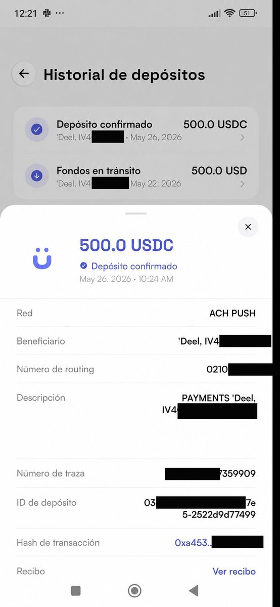 TomoKi977's tweet photo. Retiré de @Deel a cripto sin comisiones, GRATIS.

Literalmente es una locura, no lo puedo creer. 

Te cuento cómo lo hice 🧵👇 https://t.co/mqzQ7gqxEQ