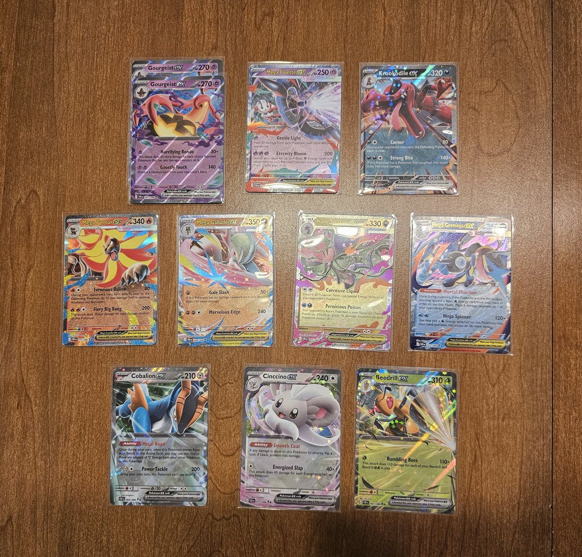 JThrock24's tweet photo. @PokemanzW Hits from the bundle! No SIR but man, I'm overall happy! Love the EXs, all 4 forms RH Deoxys, Full Arts, and IRs. Didn't even rip the ETB yet! Only missing 4 RH to have a full base set. W boxes 🔥🔥🔥 https://t.co/r5N6LDisH7