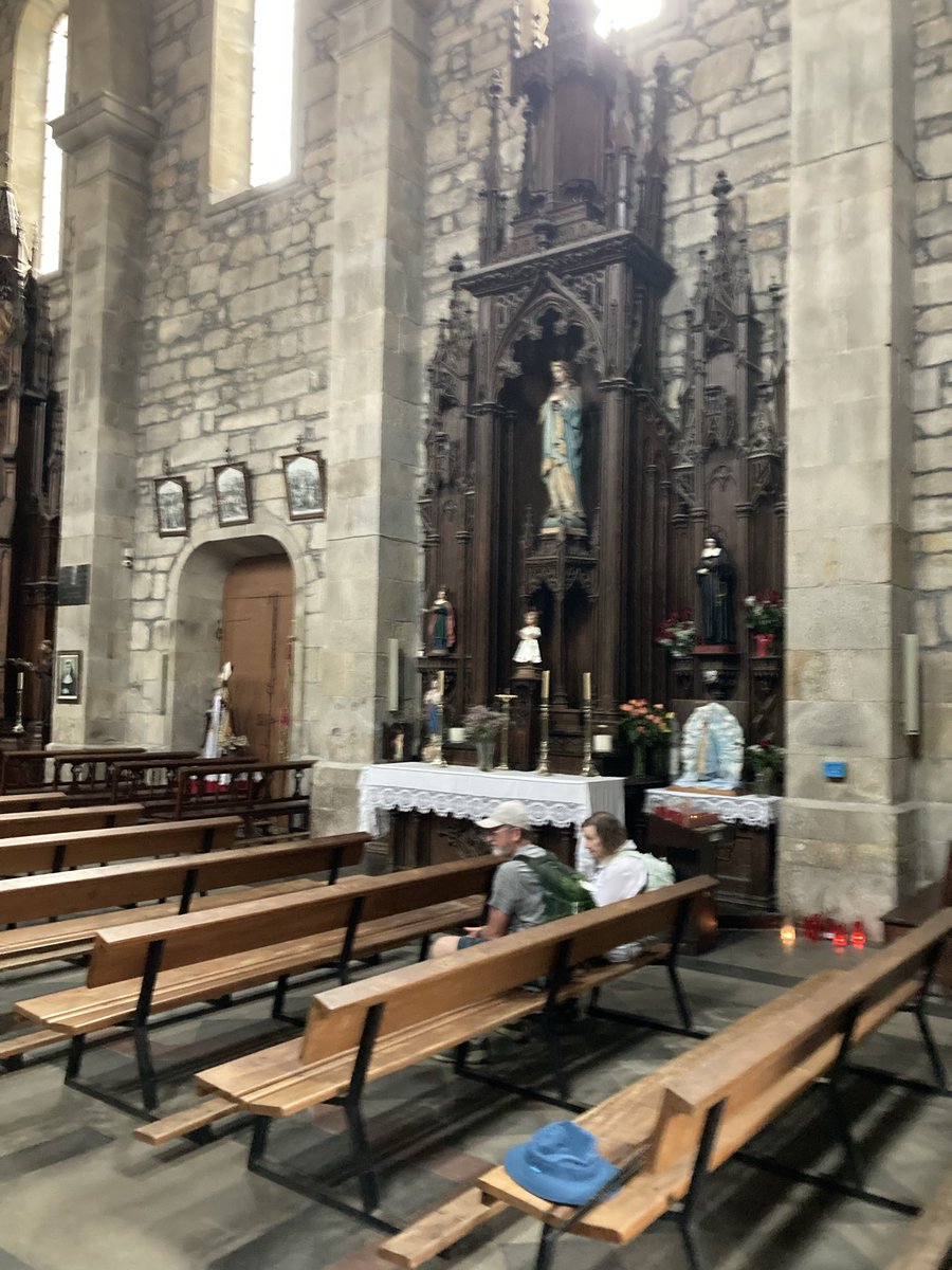 RetireesROAMING's tweet photo. We are now in #Padron arriving yesterday from #CaldasdeReis. We met Julia on the way on her second Camino. She prefers the #CaminoFrancesb to the #CaminoPortugues. Today we began our final day of our journey….
#BuenCamino https://t.co/4Exso1Rtoi